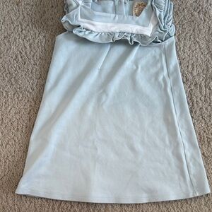 Beaufort Bonnet Company Light Blue Ruffled Sleeveless Dress